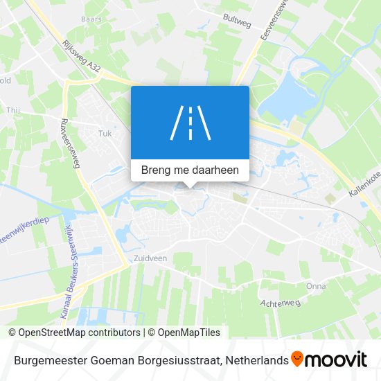Burgemeester Goeman Borgesiusstraat kaart