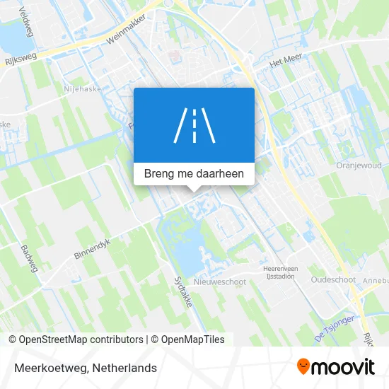Meerkoetweg kaart