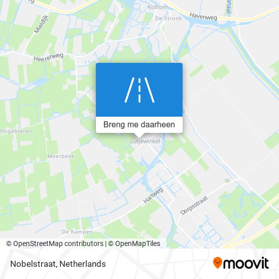 Nobelstraat kaart