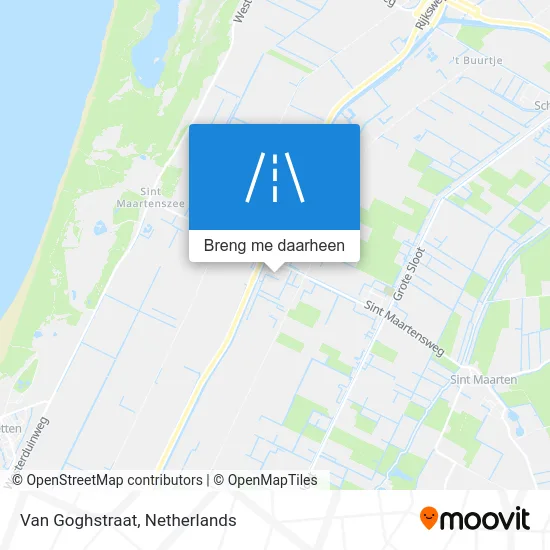 Van Goghstraat kaart