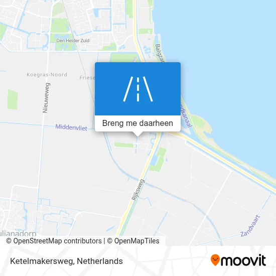 Ketelmakersweg kaart