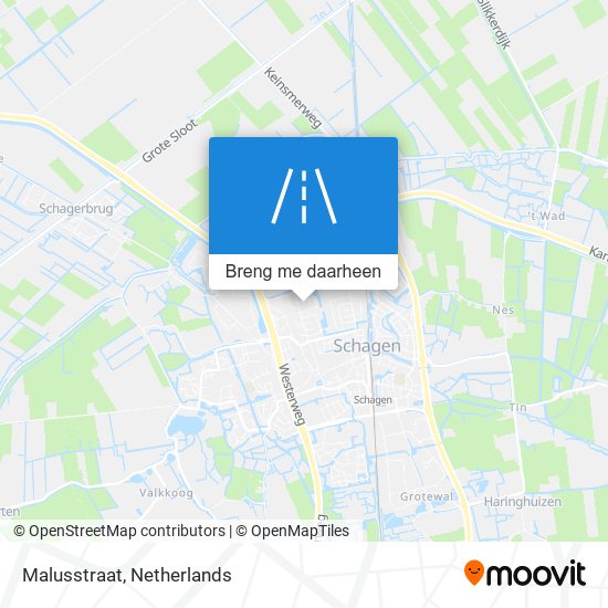 Malusstraat kaart