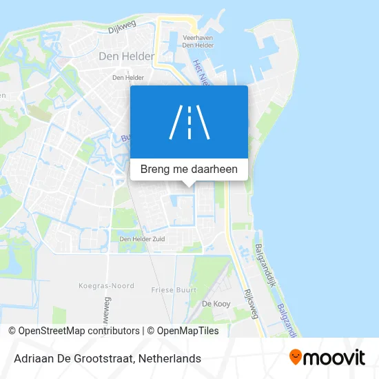 Adriaan De Grootstraat kaart