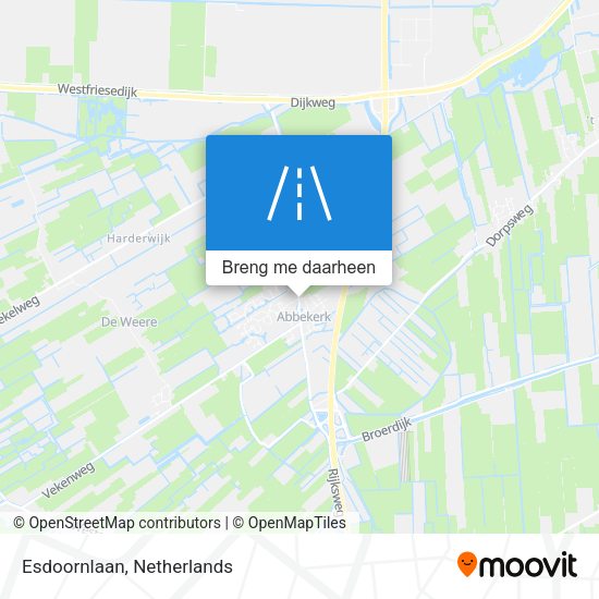 Esdoornlaan kaart