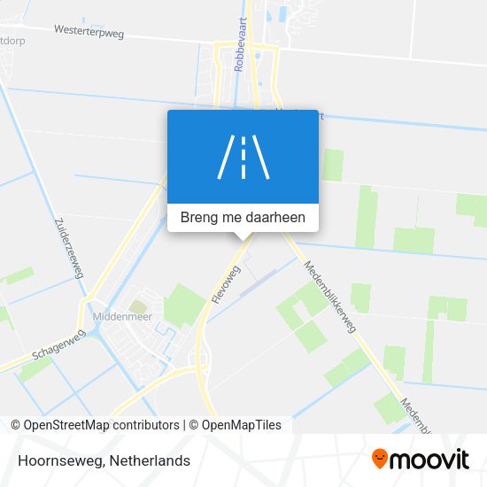 Hoornseweg kaart