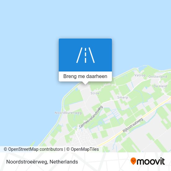 Noordstroeërweg kaart