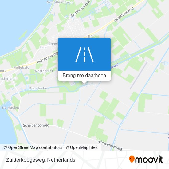 Zuiderkoogeweg kaart