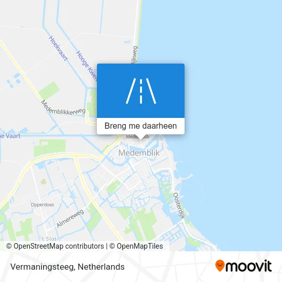 Vermaningsteeg kaart