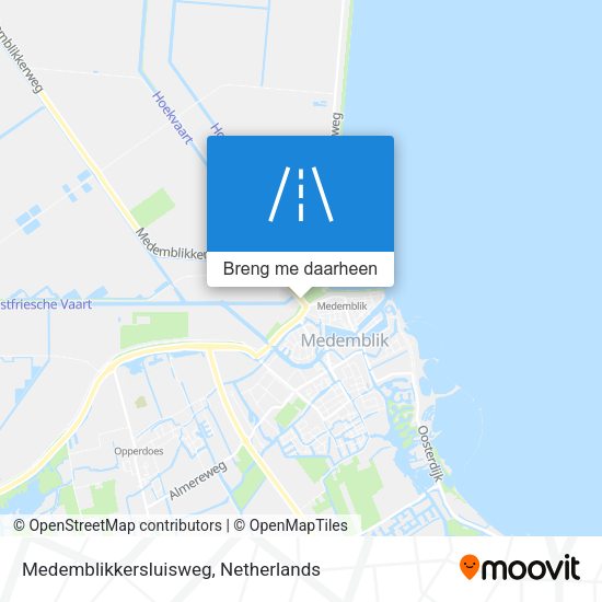 Medemblikkersluisweg kaart