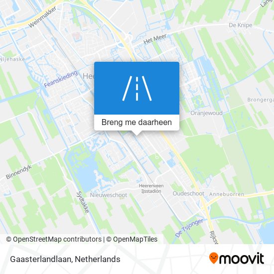 Gaasterlandlaan kaart