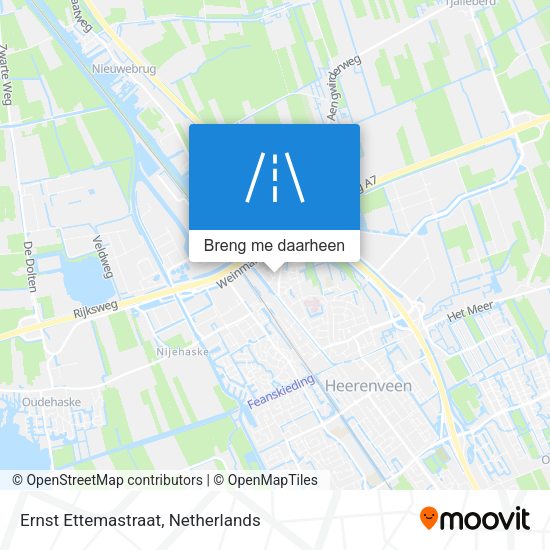 Ernst Ettemastraat kaart