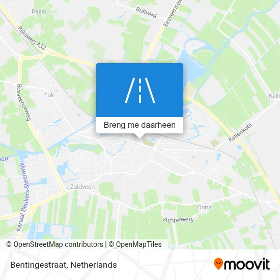 Bentingestraat kaart