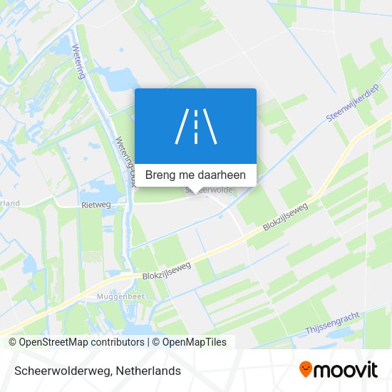 Scheerwolderweg kaart