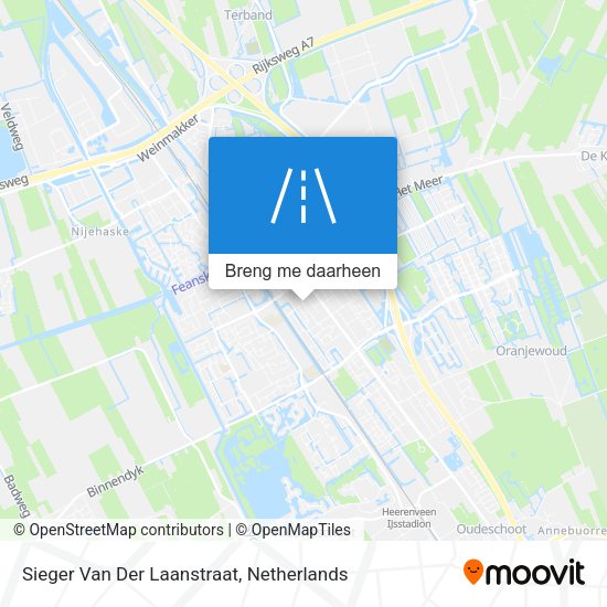 Sieger Van Der Laanstraat kaart