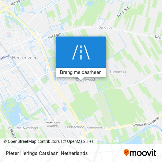 Pieter Heringa Catslaan kaart