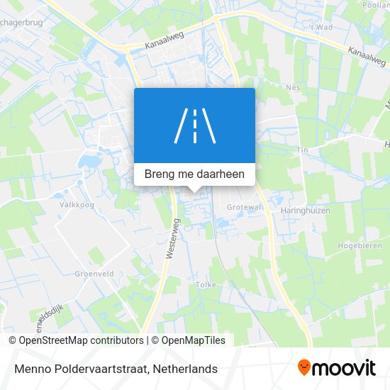 Menno Poldervaartstraat kaart