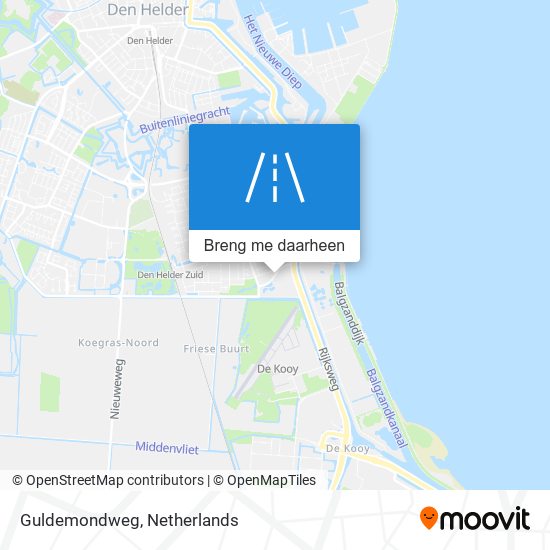 Guldemondweg kaart