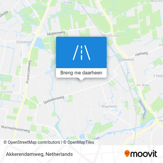 Akkerendamweg kaart