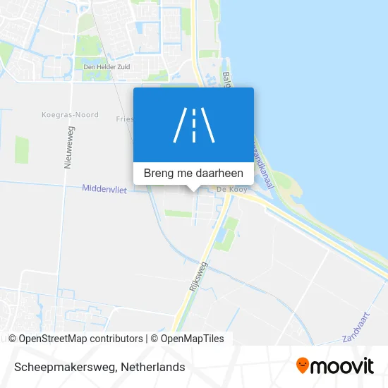 Scheepmakersweg kaart