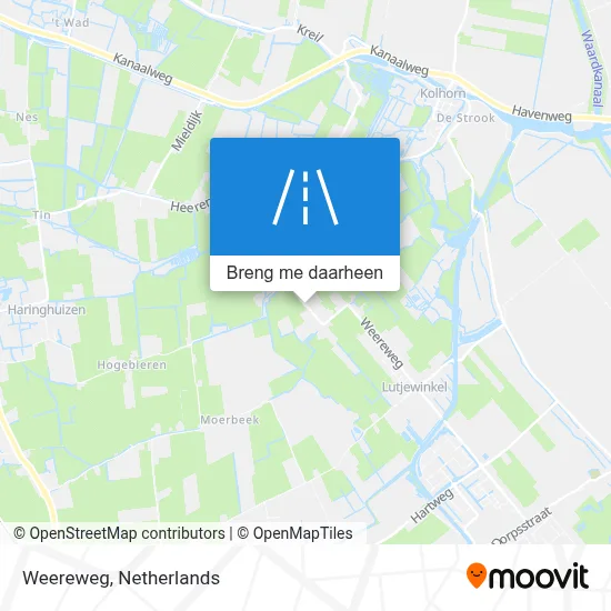 Weereweg kaart