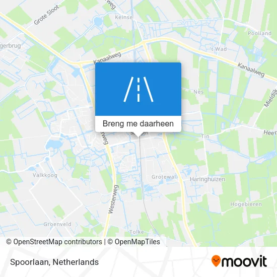 Spoorlaan kaart