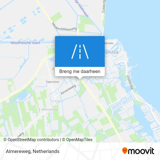 Almereweg kaart