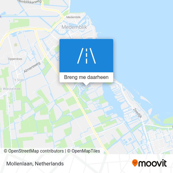 Mollenlaan kaart