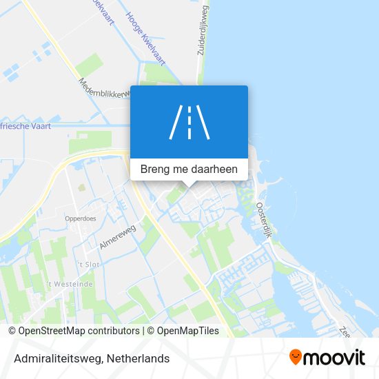 Admiraliteitsweg kaart