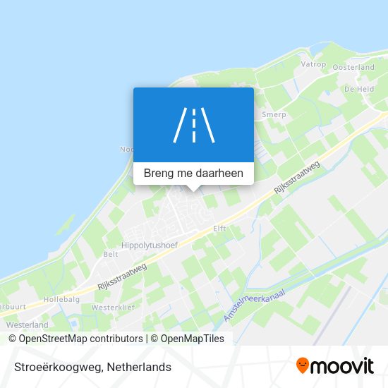 Stroeërkoogweg kaart