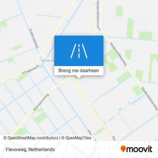 Flevoweg kaart