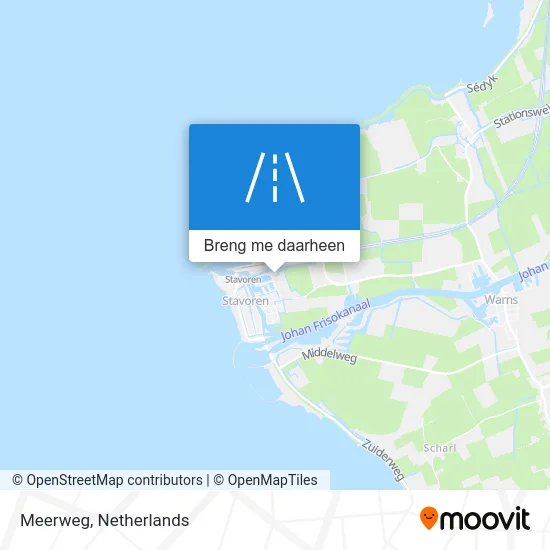 Meerweg kaart