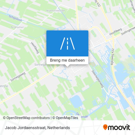 Jacob Jordaensstraat kaart
