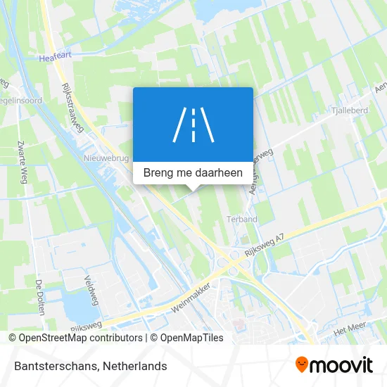 Bantsterschans kaart