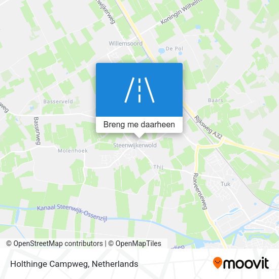Holthinge Campweg kaart