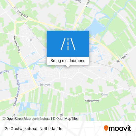 2e Oostwijkstraat kaart