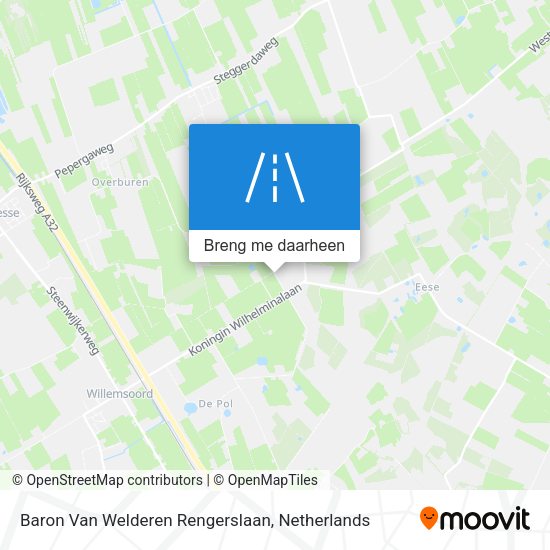 Baron Van Welderen Rengerslaan kaart