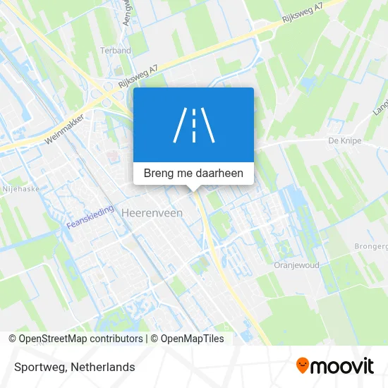 Sportweg kaart