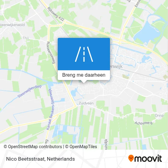 Nico Beetsstraat kaart