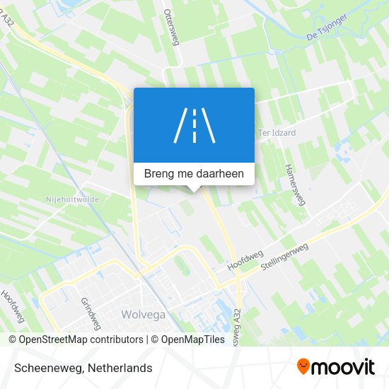 Scheeneweg kaart