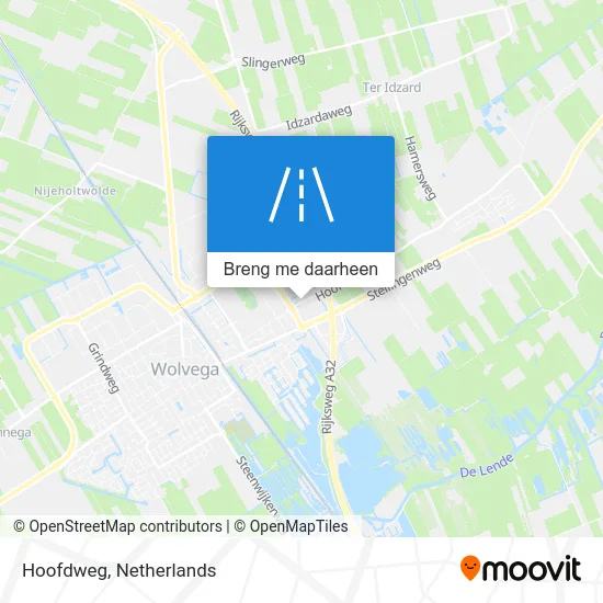 Hoofdweg kaart