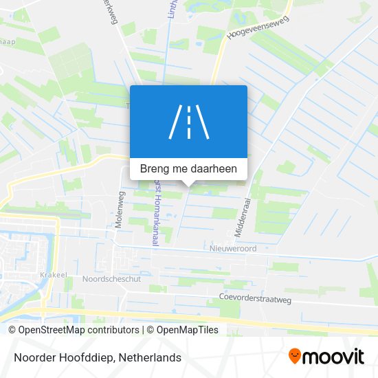 Noorder Hoofddiep kaart