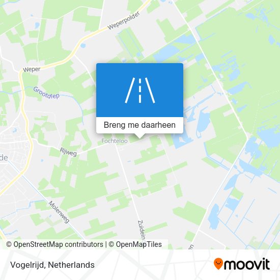 Vogelrijd kaart