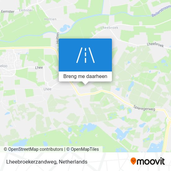 Lheebroekerzandweg kaart