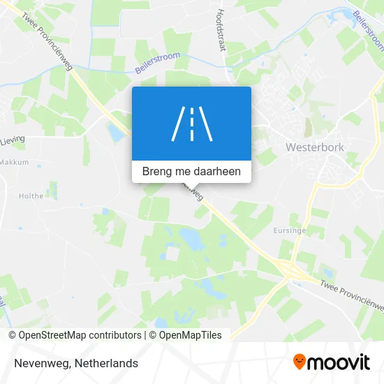 Nevenweg kaart