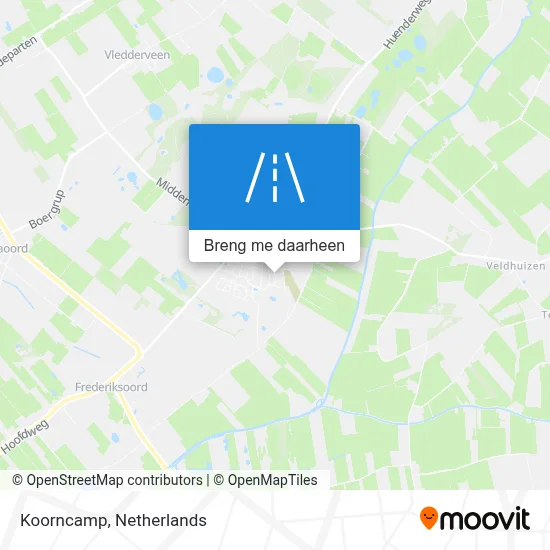 Koorncamp kaart