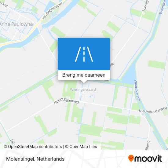 Molensingel kaart