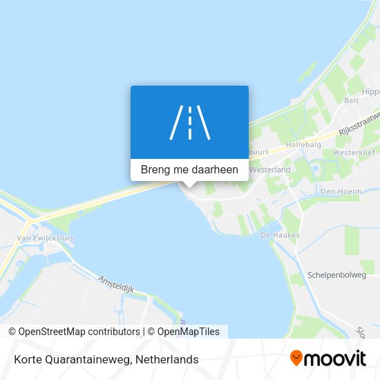 Korte Quarantaineweg kaart