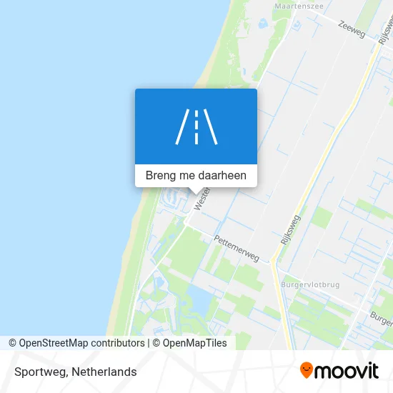 Sportweg kaart
