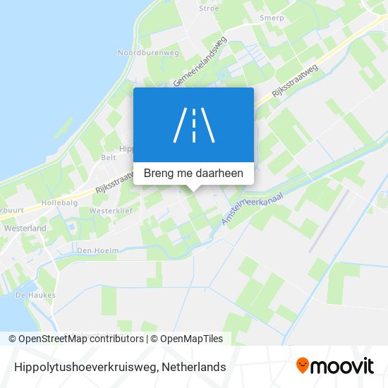 Hippolytushoeverkruisweg kaart