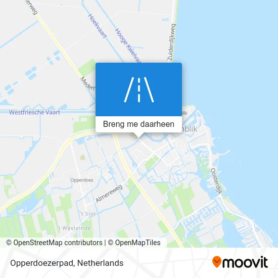 Opperdoezerpad kaart